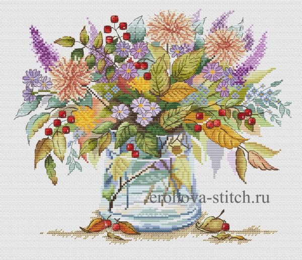 Авторская схема для вышивки "Краски осени"